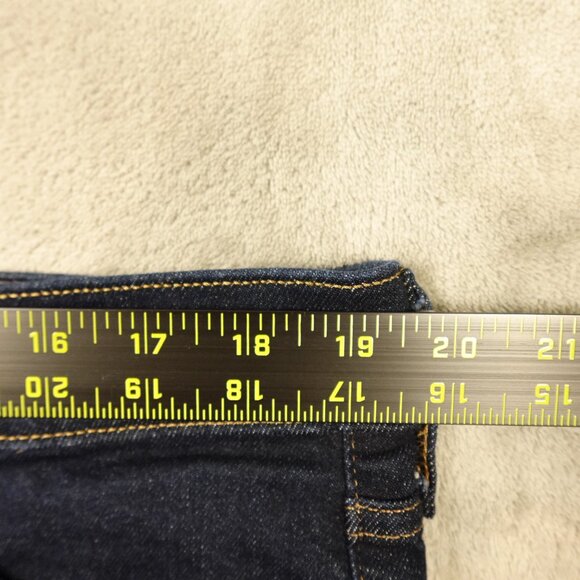 Express Jeans ’70s Flare Mid Rise Dark Wash Jean Women’s Size 16R - Picture 6 of 13